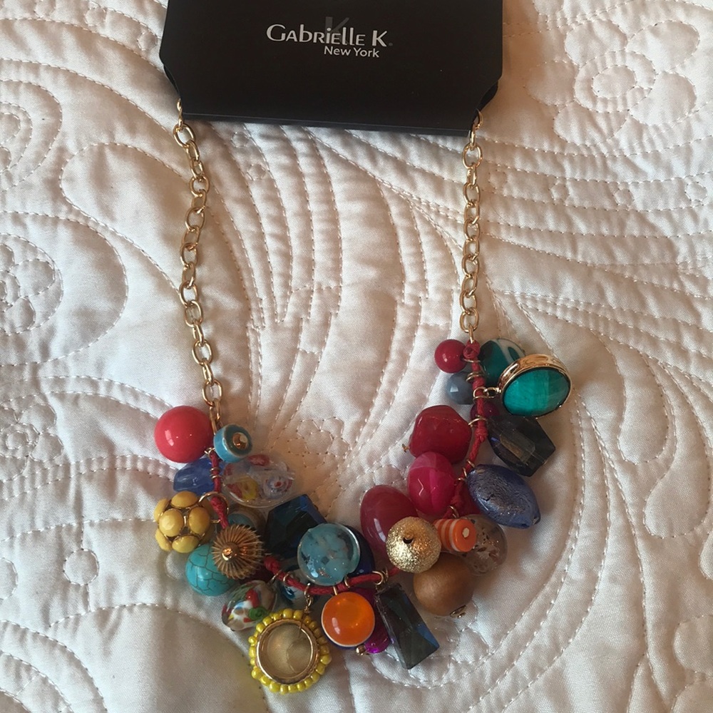 Fabulous Multi Charm Statement Necklace